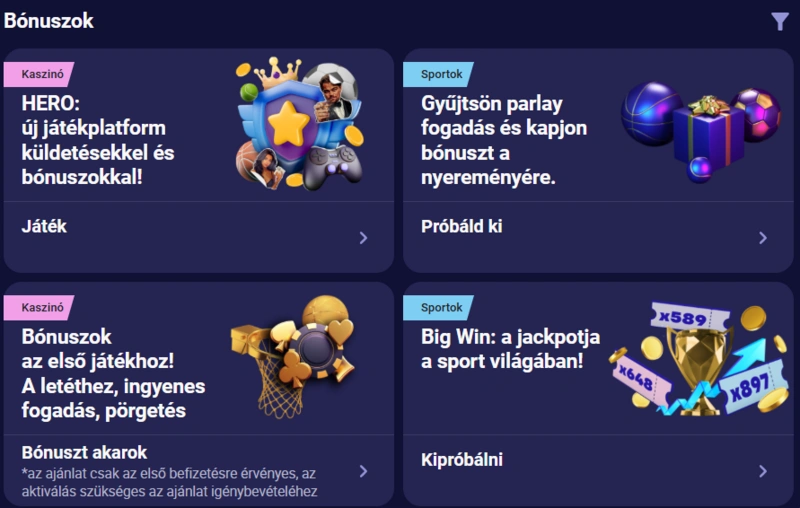 Betmatch Casino Promóciók